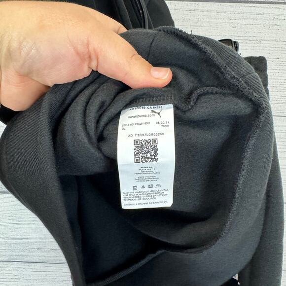 Puma Boy's Black 2pc Hoodie & Shorts Sweat Set Size Small/8 - Picture 9 of 10